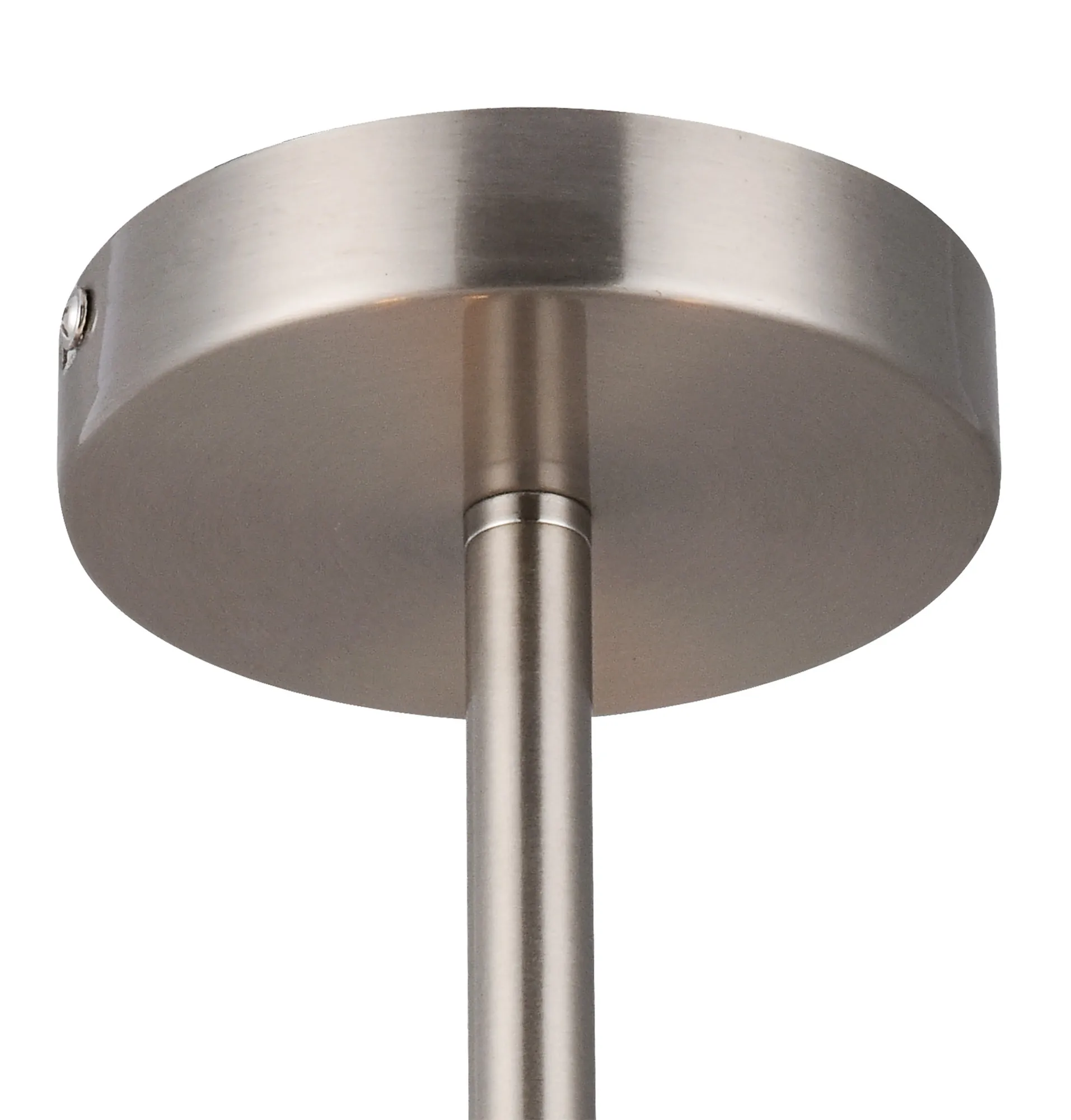 Baymont 50cm Semi Flush 3 Light Satin Nickel, Nude Beige/Moonlight, Frosted Diffuser DK0426  Deco Baymont SN NU